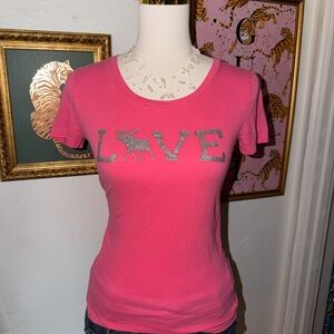 Abercrombie & Fitch Pink Love Tee